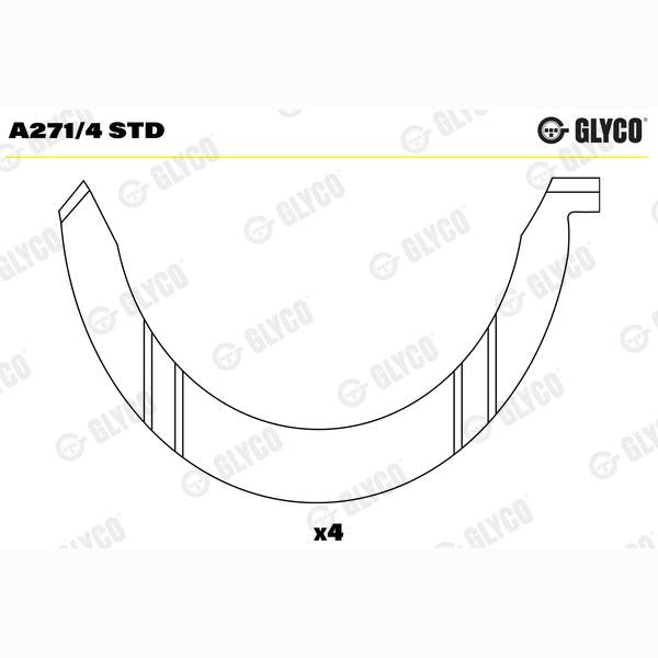 GLYCO A2714STD Crankshaft Thrust Washer