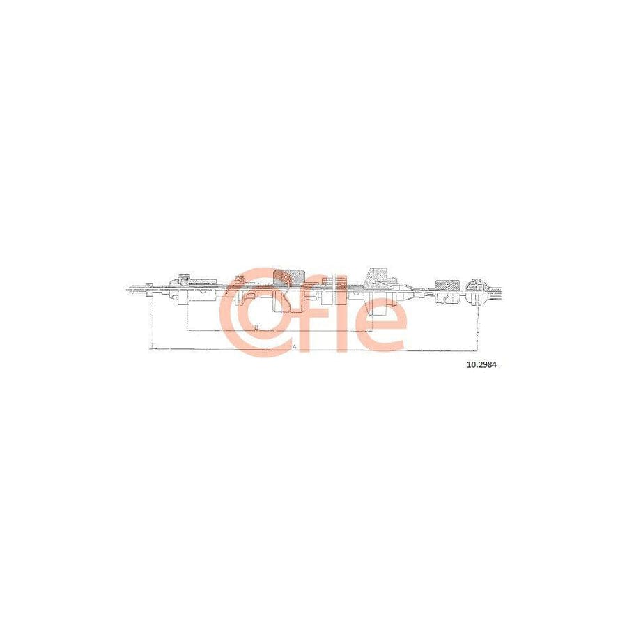 Cofle 92.10.2984 Clutch Cable for Renault 21