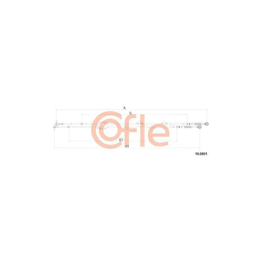 Cofle 92.18.0801 Cable, Manual Transmission for Nissan Cabstar E Platform / Chassis (Tl_, Vl_)