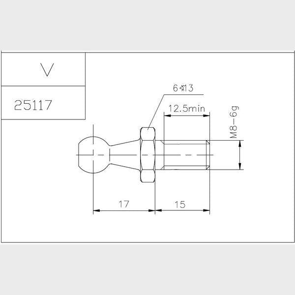 KROSNO KR25117 Gas Spring Bracket