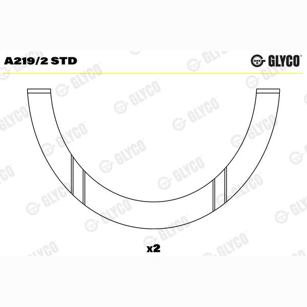 GLYCO A2192STD Crankshaft Thrust Washer