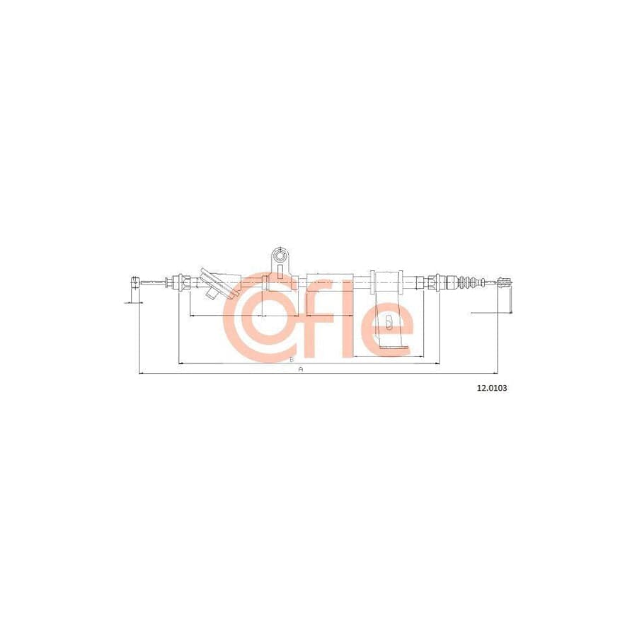 Cofle 12.0103 Hand Brake Cable