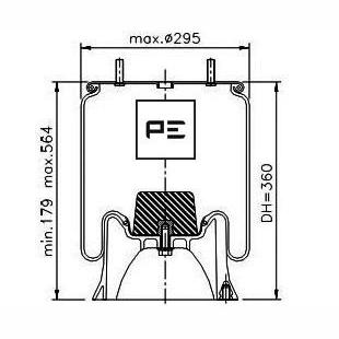 PETERS 084.100-74 Air Suspension Bellow