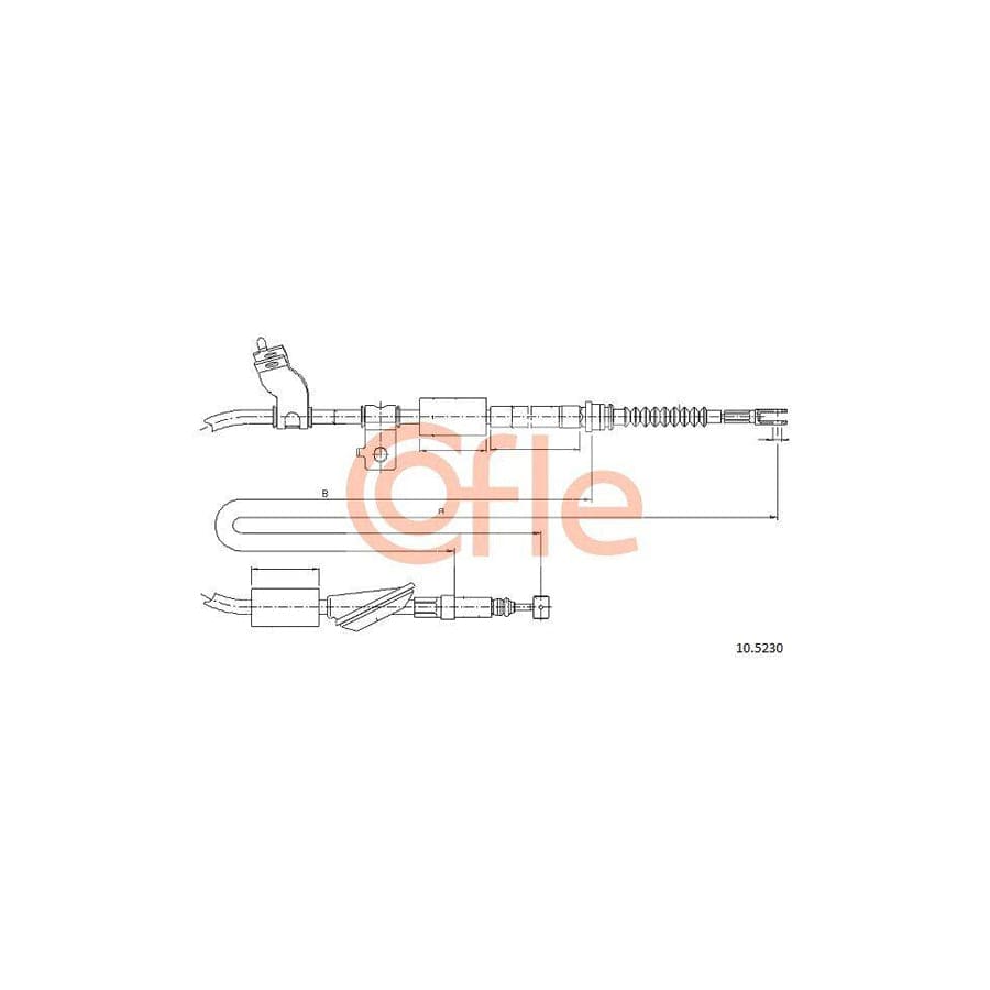 Cofle 92.10.5230 Hand Brake Cable