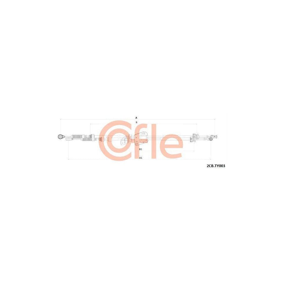 Cofle 92.2Cb.Ty003 Cable, Manual Transmission for Toyota Corolla Verso (Ar10)