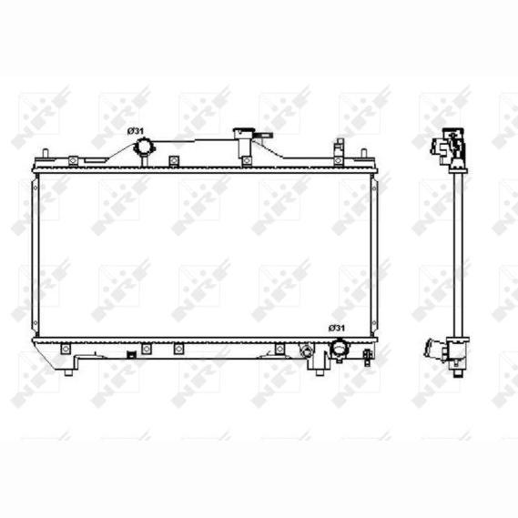 NRF NRF53380 Engine Radiator