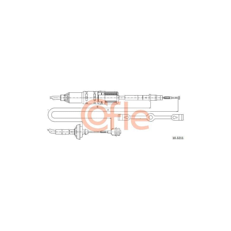 Cofle 92.10.3211 Clutch Cable for VW Transporter