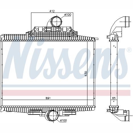 NISSENS NIS97024 Charge Air Cooler