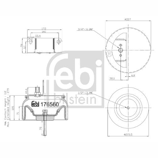 FEBI FE176560 Air Suspension Bellow