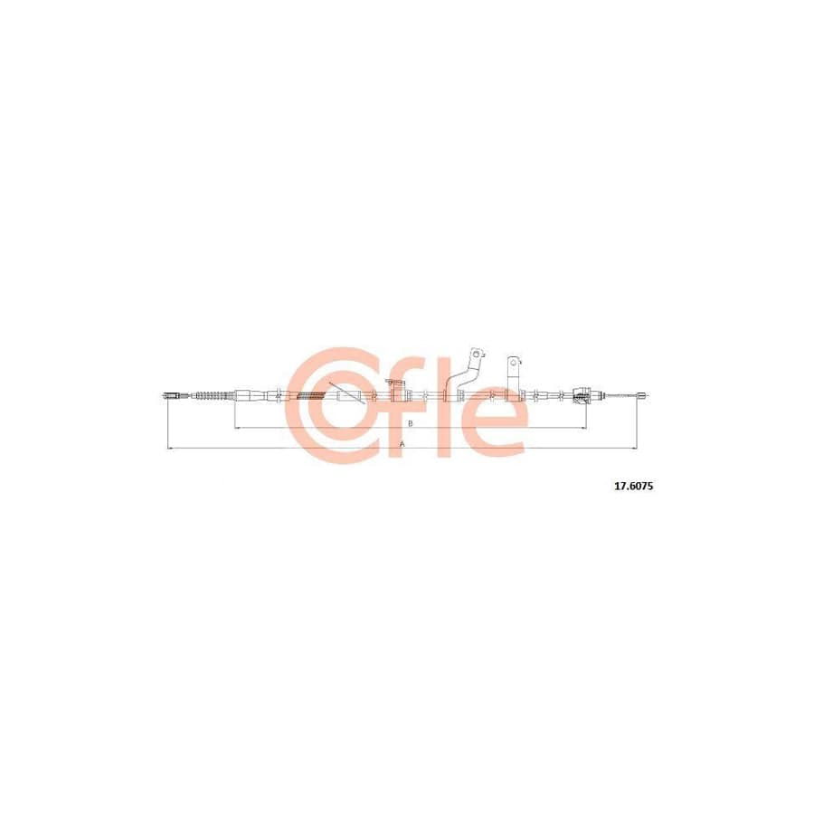 Cofle 92.17.6075 Hand Brake Cable