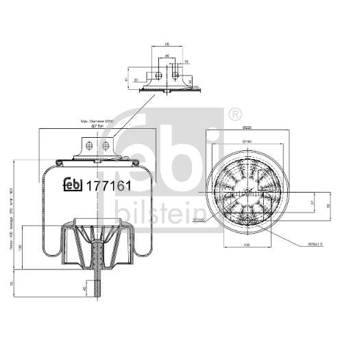 FEBI FE177161 Air Suspension Bellow