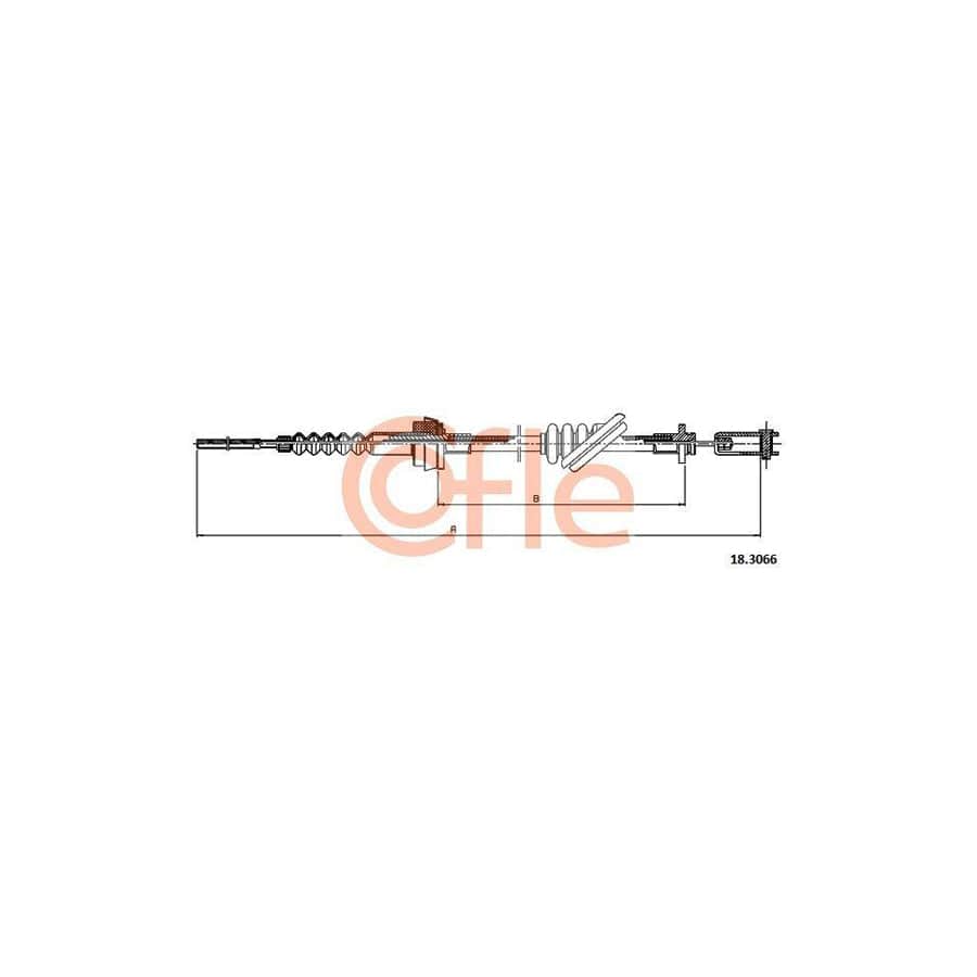 Cofle 92.18.3066 Clutch Cable for Mazda Demio Estate (Dw)