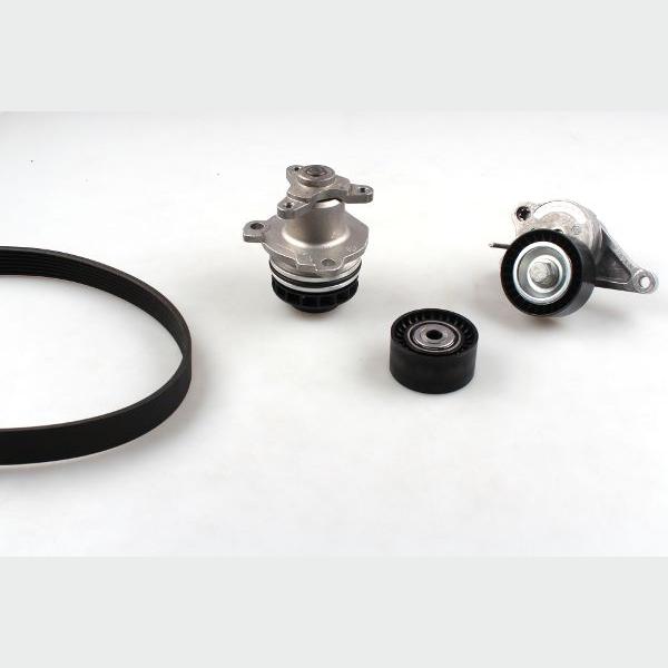 HEPU PK09640 Water Pump + V-Ribbed Belt Kit