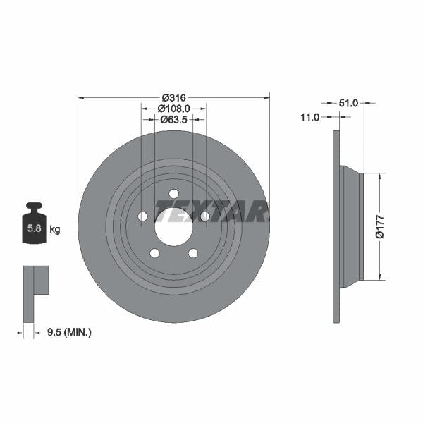 QUICK BRAKE QB113-1464X Brake Caliper Guide Sleeve Kit