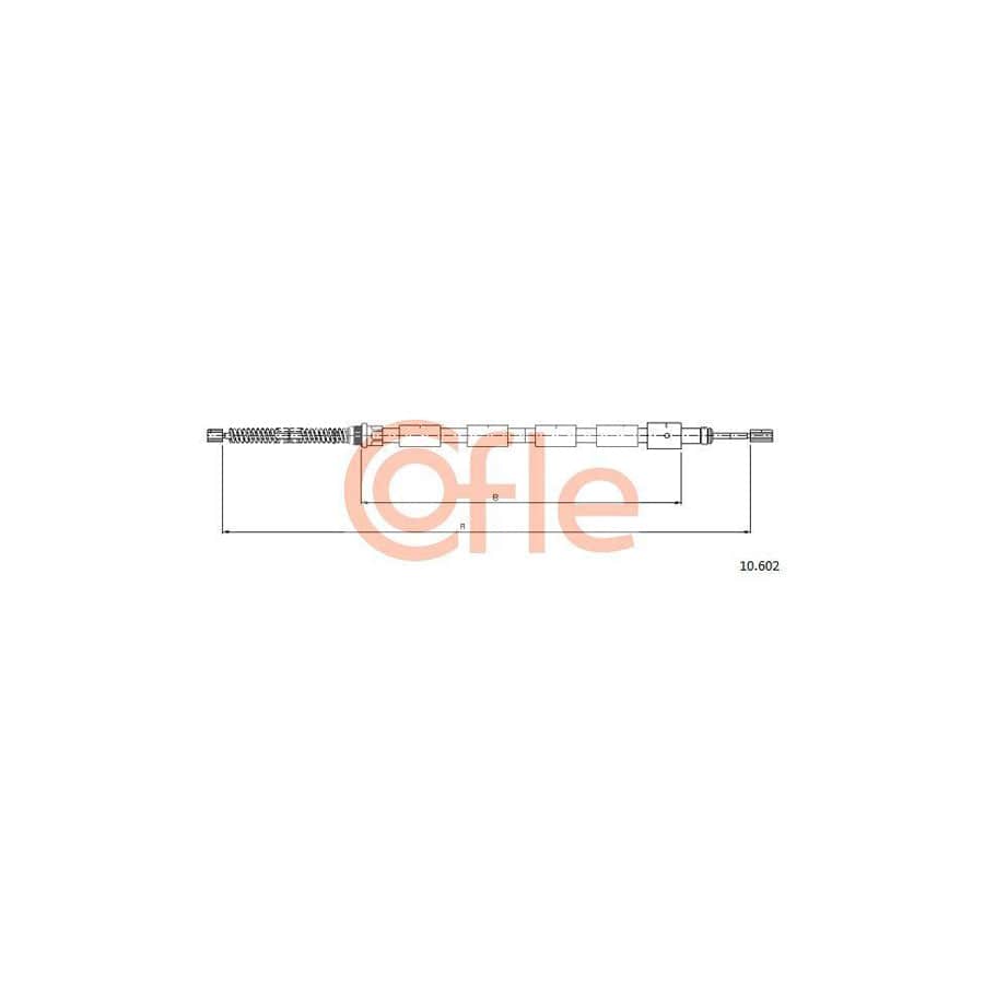 Cofle 92.10.602 Hand Brake Cable for Peugeot 205