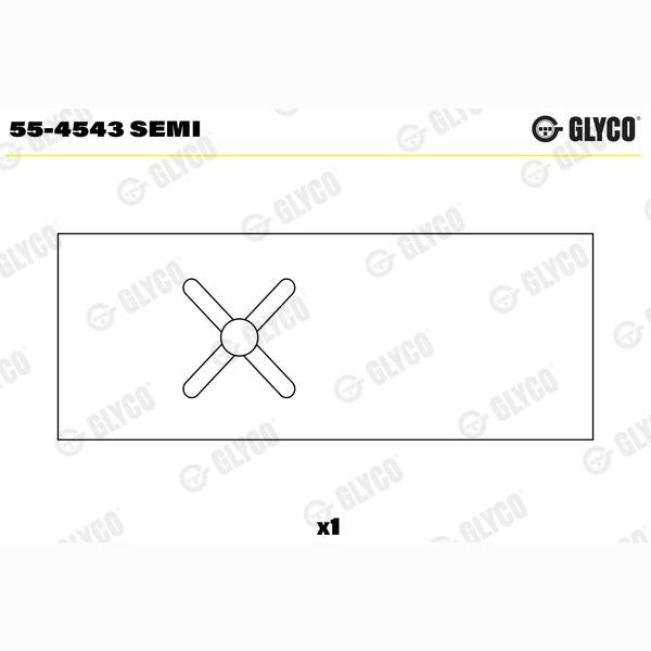 GLYCO 55-4543SEMI Connecting Rod Small End Bushes