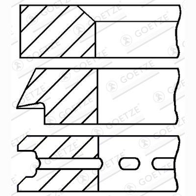 GOETZE 08-527200-00 Piston Ring Kit