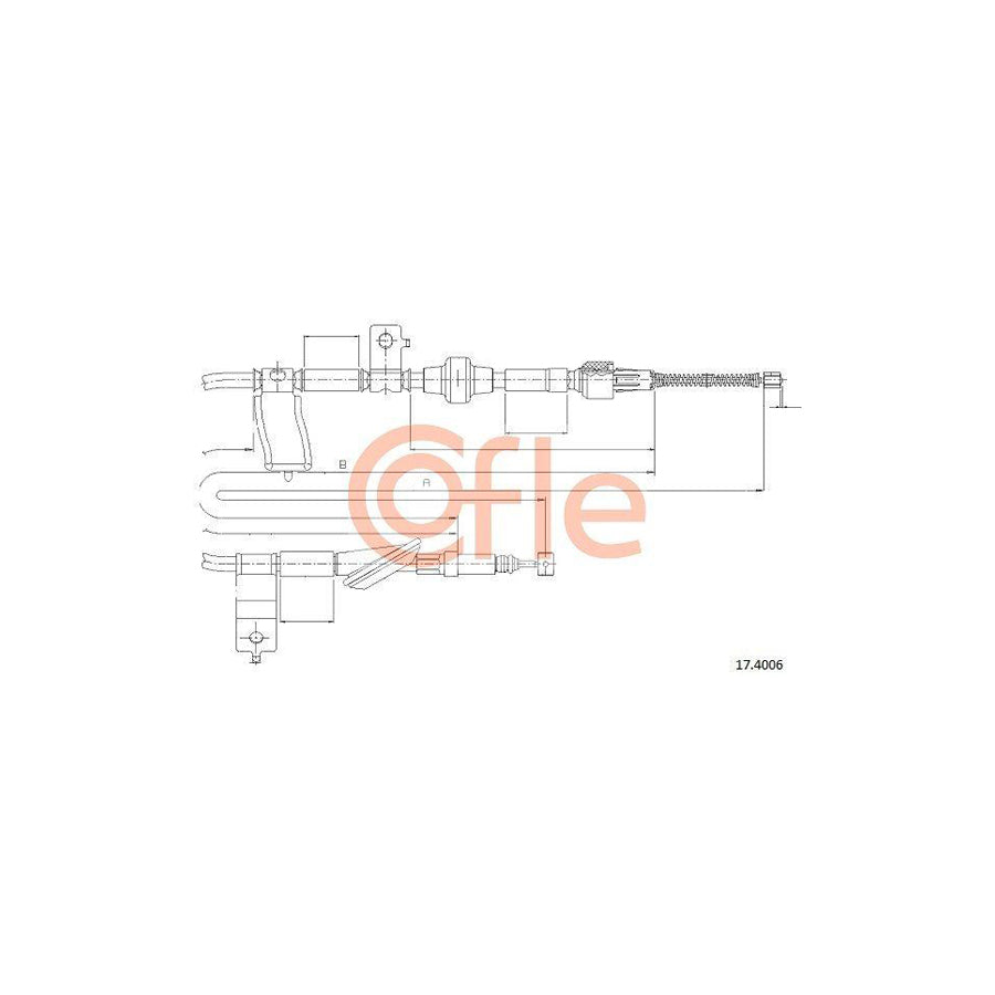 Cofle 17.4006 Hand Brake Cable
