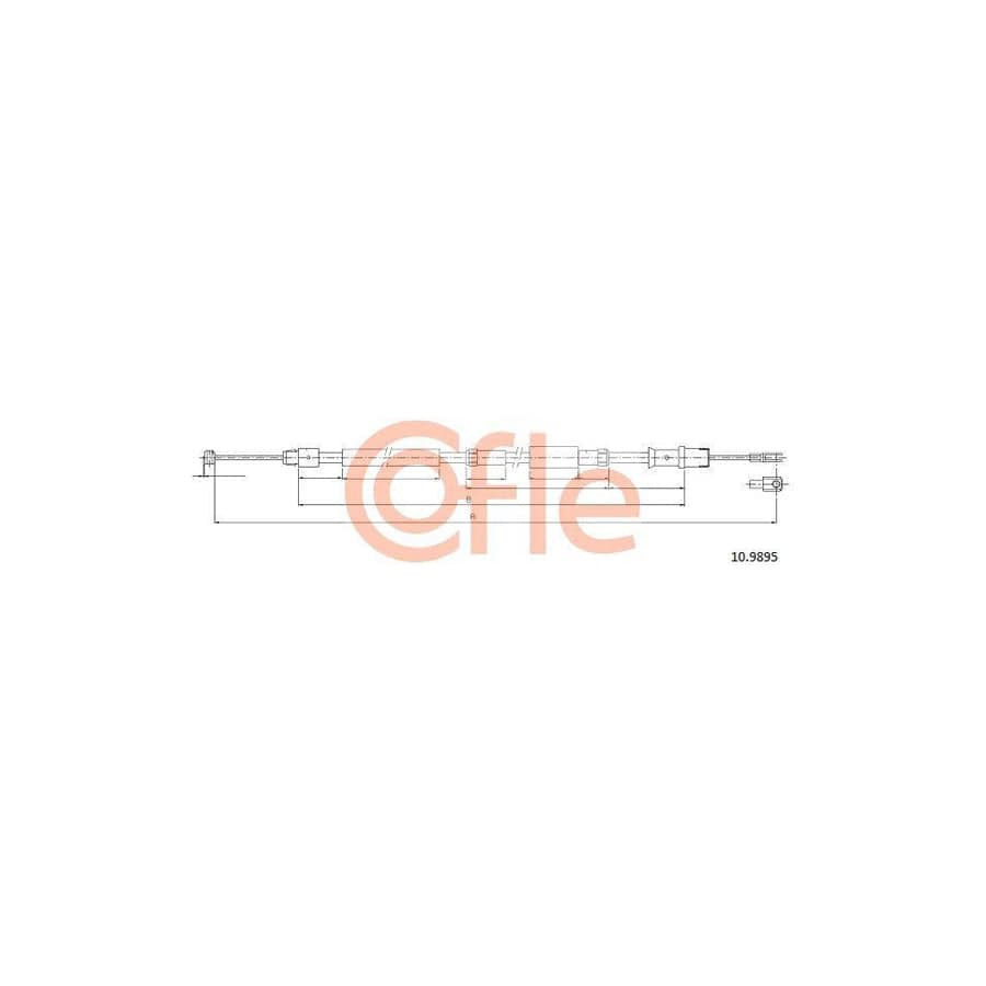 Cofle 92.10.9895 Hand Brake Cable