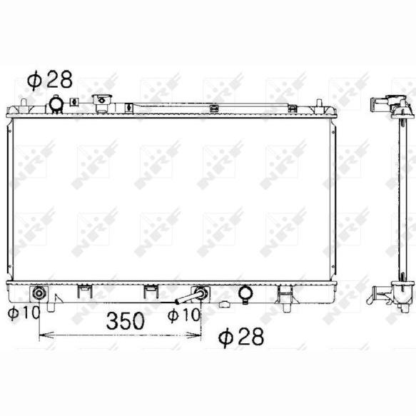 NRF NRF53340 Engine Radiator