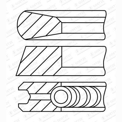 GOETZE 08-449600-00 Piston Ring Kit
