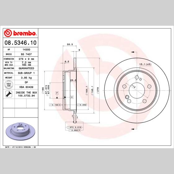 SAF 3434381200 Disc Brake Caliper Repair Kit