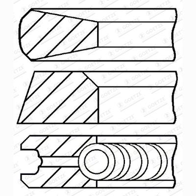 GOETZE 08-429600-10 Piston Ring Kit