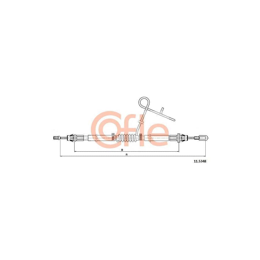 Cofle 11.5348 Hand Brake Cable