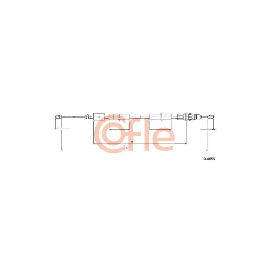 Cofle 92.10.4658 Hand Brake Cable for Citroen Xsara Picasso (N68)