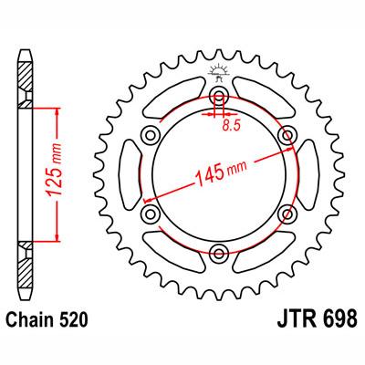 JT JTR698,39 Chain Sprocket