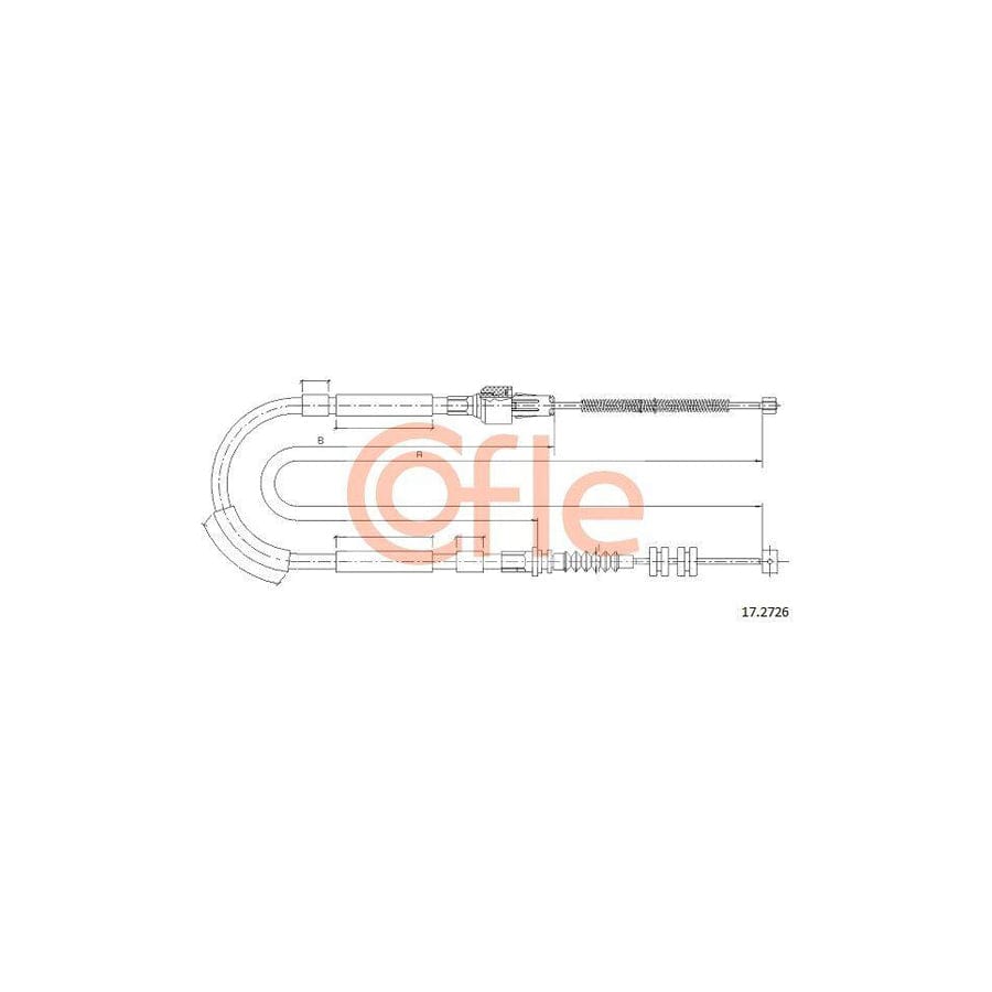 Cofle 17.2726 Hand Brake Cable