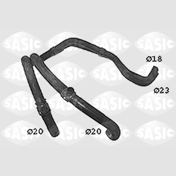 SASIC SASSWH4284 Radiator Hose