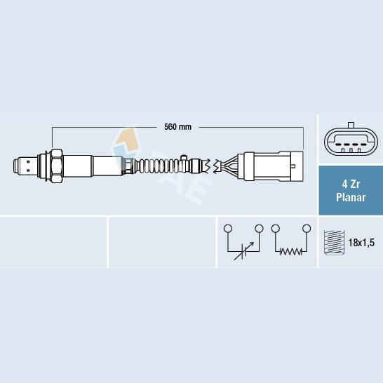 FAE AE77153 Lambda Sensor