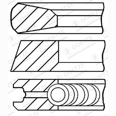 GOETZE 08-441600-00 Piston Ring Kit