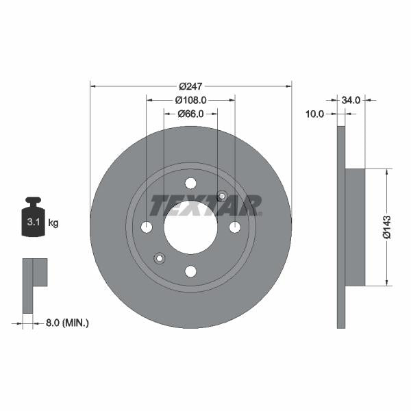 QUICK BRAKE QB113-1498 Brake Caliper Accessory Kit