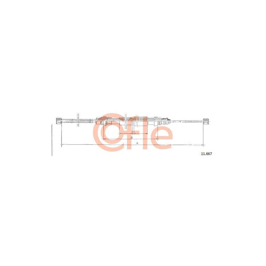 Cofle 92.11.667 Hand Brake Cable