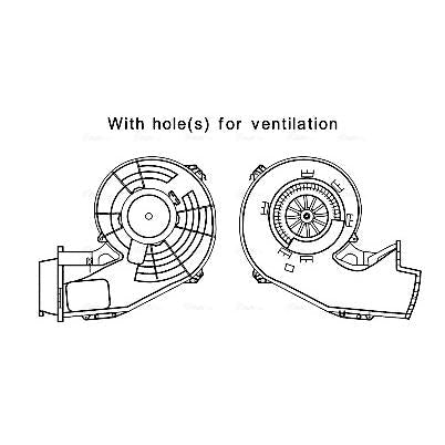 AVA COOLING OL8644AVA Interior Blower Electric Motor