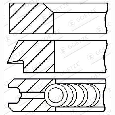 GOETZE 08-133900-00 Piston Ring Kit