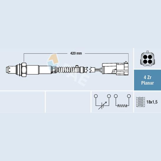 FAE AE77429 Lambda Sensor