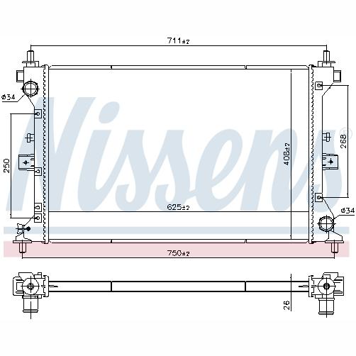 NISSENS NIS606383 Engine Radiator