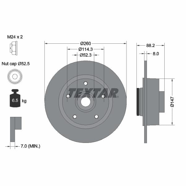 AUTOFREN SEINSA D7-204C Brake Caliper Guide Sleeve Kit