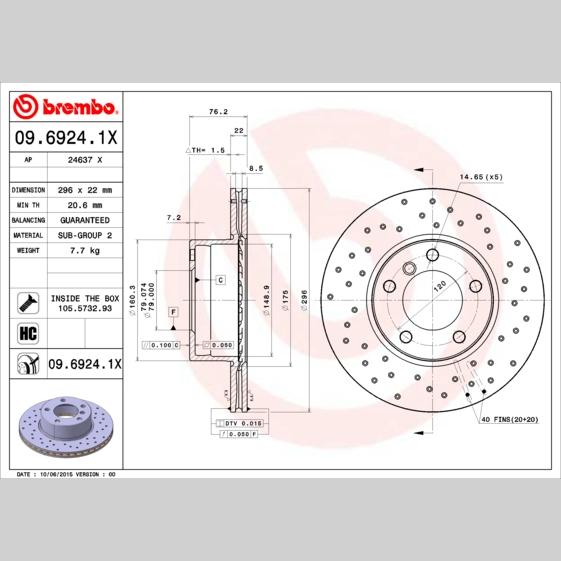 TOURMAX ACS-353 Disc Brake Caliper Repair Kit
