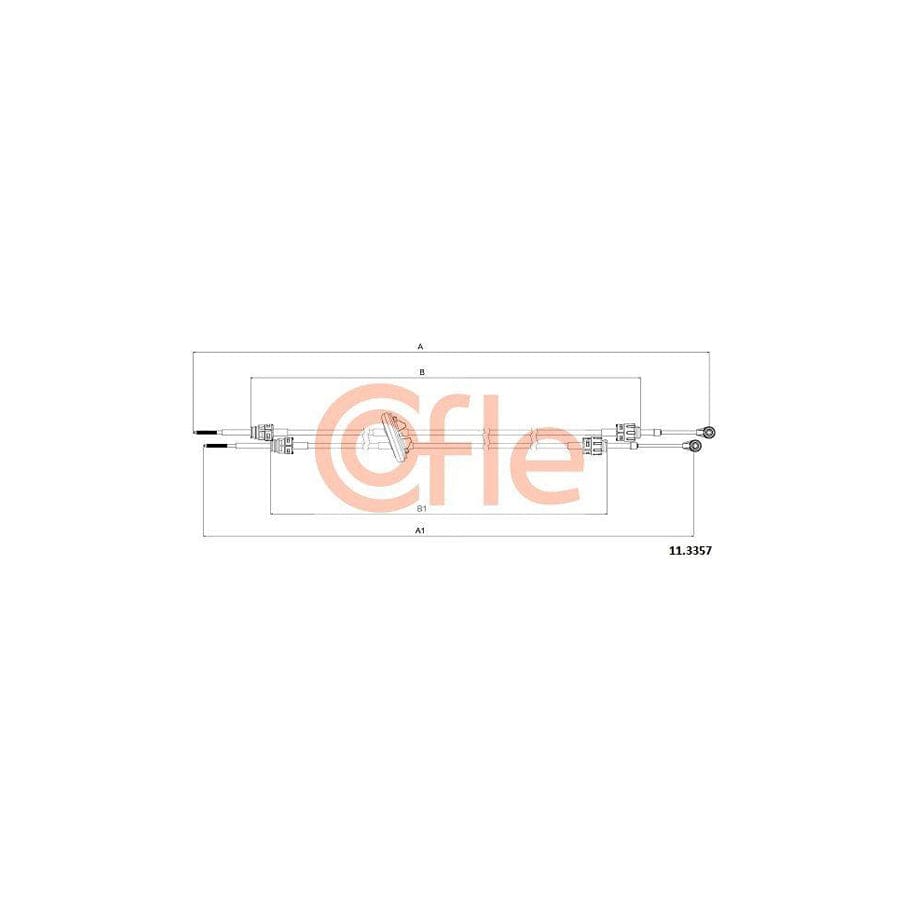 Cofle 92.11.3357 Cable, Manual Transmission