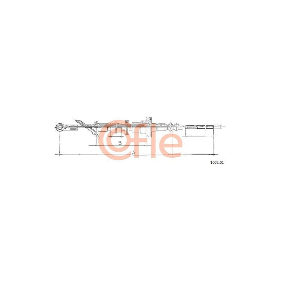 Cofle 1602.01 Clutch Cable for Fiat Strada I Hatchback (138A)