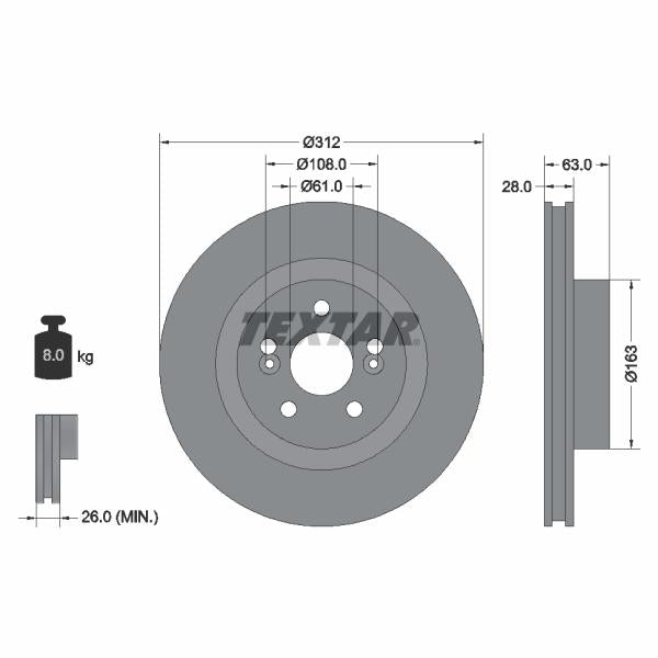 AUTOFREN SEINSA D7-175C Brake Caliper Guide Sleeve Kit