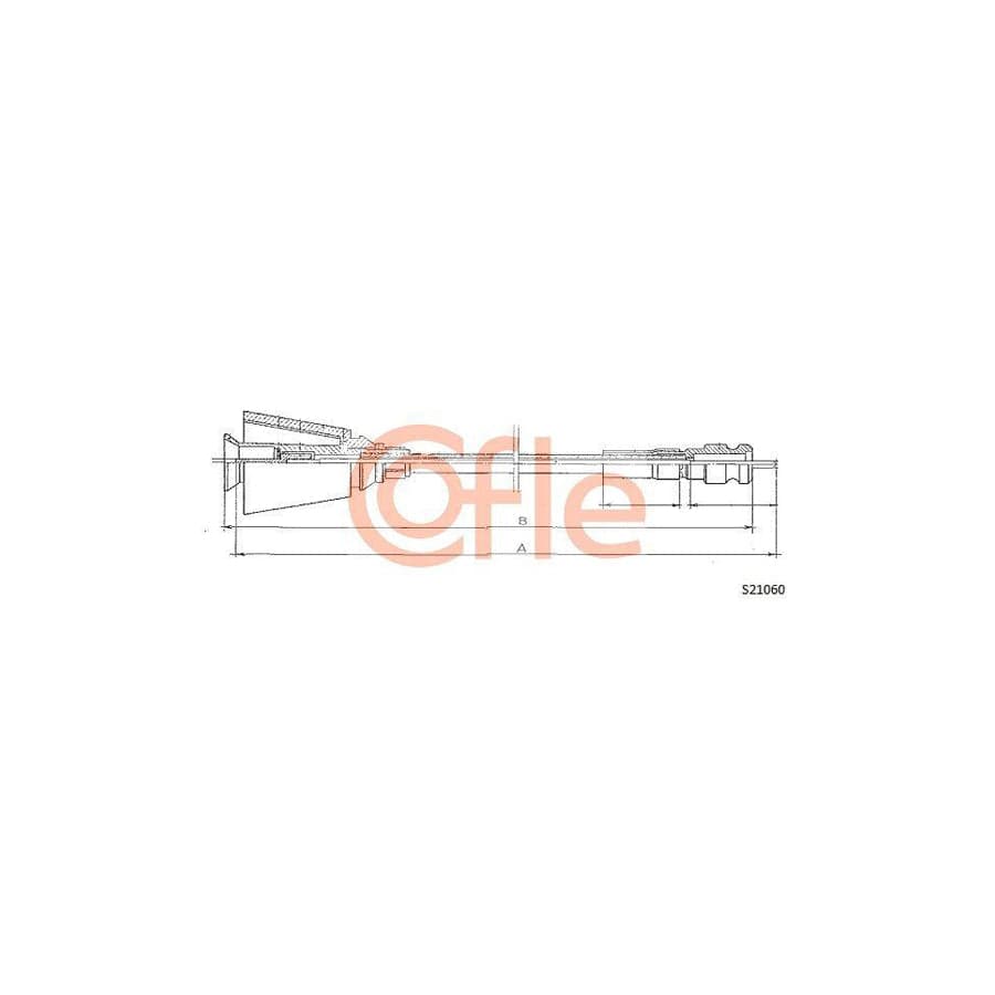 Cofle S21060 Speedometer Cable for Peugeot 505