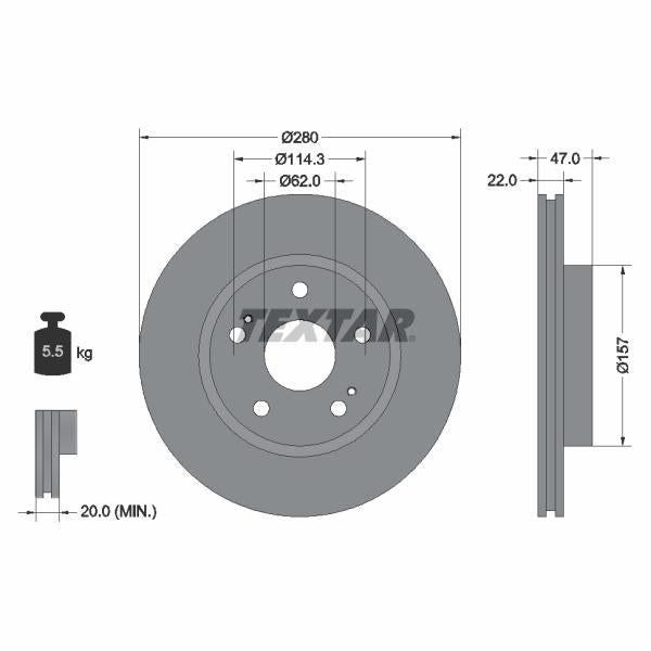 WABCO 8977541824 Brake Caliper Guide Bellow