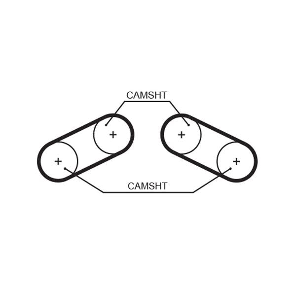 GATES GAT5526XS Timing Belt