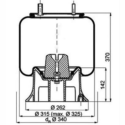PETERS 084.104-72 Air Suspension Bellow