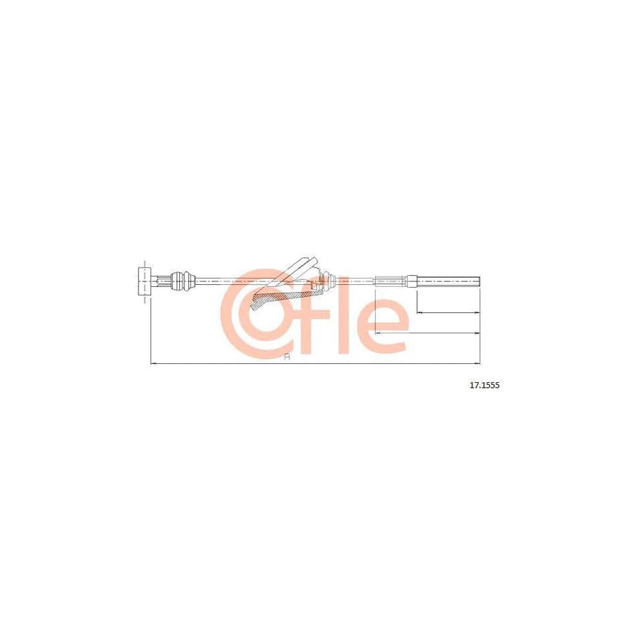 Cofle 17.1555 Hand Brake Cable